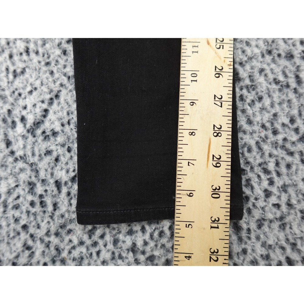 Hudson Collin Skinny Jeans Womens 27 Black Flap Pocket NW422ZAJ - Picture 5 of 13